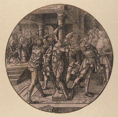 Kristuksen vitsaus The Round Passion (sarjan nimi) tekijältä Jacob Cornelisz van Oostsanen