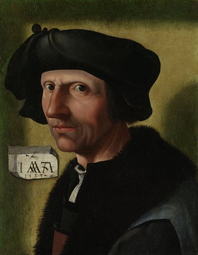 Jacob Cornelisz van Oostsasen muotokuva, n. 1533 tekijältä Jacob Cornelisz van Oostsanen