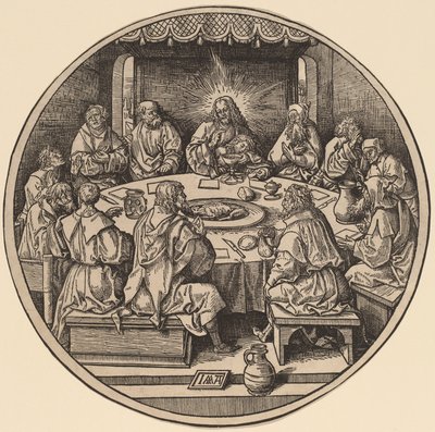 Viimeinen ehtoollinen tekijältä Jacob Cornelisz van Oostsanen after Albrecht Dürer