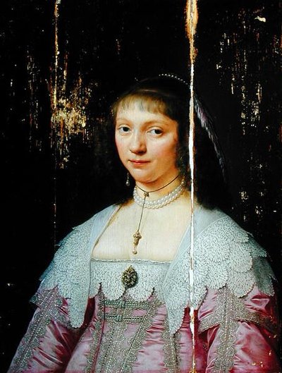 Nuoren naisen muotokuva (öljy paneelissa) tekijältä Jacob Fransz van der Merck