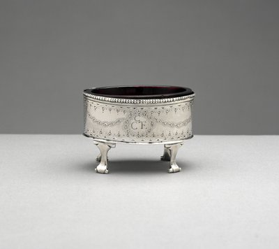 Suolaastia, c. 1785-1803 (hopea ja lasi) tekijältä Jacob Gerritse (attr.to) Lansing