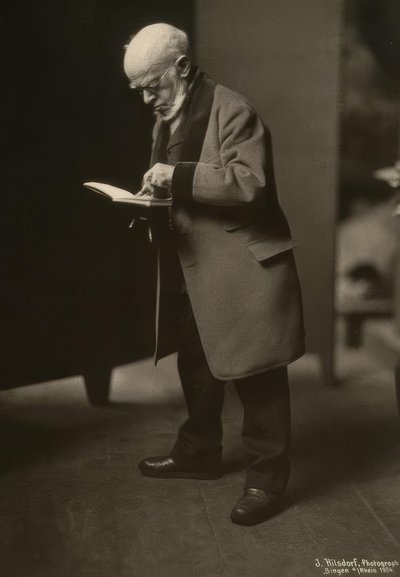 Menzel zeichnend / Kuva 1904 tekijältä Jacob Hilsdorf
