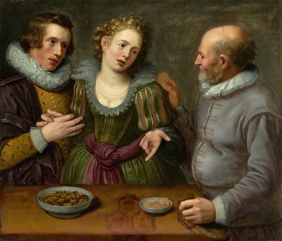 Allegoria epätasa-arvoisesta rakkaudesta, noin 1620-luku (öljy kankaalle) tekijältä Jacob II de Gheyn