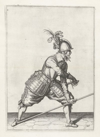 Sotilas miekalla, n. 1600 tekijältä Jacob II de Gheyn