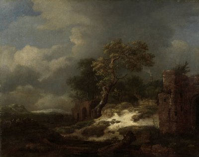 Maisema raunioilla tekijältä Jacob van Ruisdael