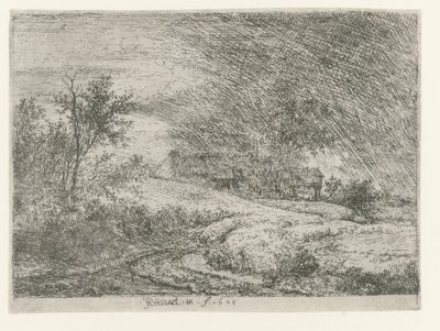 Maisema maatilan kanssa tekijältä Jacob van Ruisdael