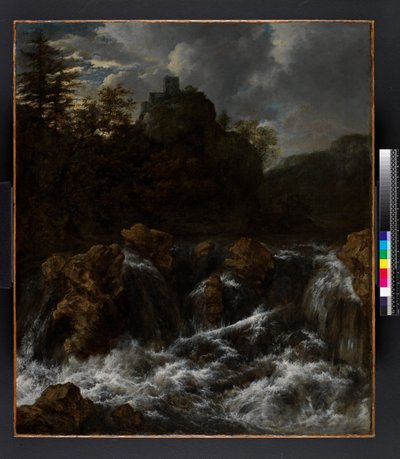 Maisema ja vesiputous, ennen vuotta 1682 tekijältä Jacob van Ruisdael