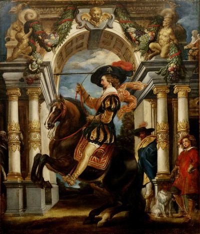 Ratsumies suorittamassa tasoitusta tekijältä Jacob Jordaens