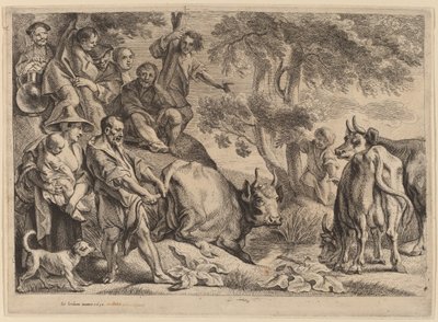 Cacus ryöstää Herculesin karjan tekijältä Jacob Jordaens