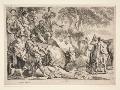 Cacus ryöstää Herculesin karjan tekijältä Jacob Jordaens