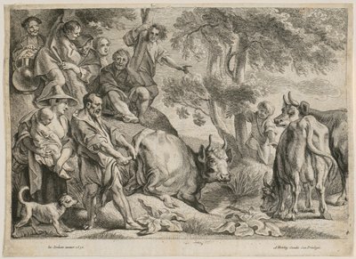 Cacus varastaa Herkuleksen lehmän tekijältä Jacob Jordaens