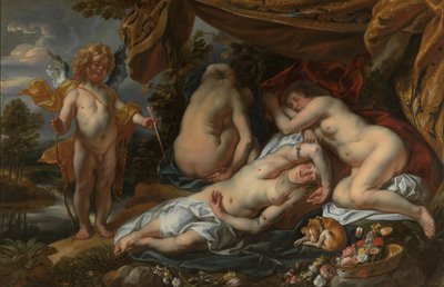 Amor ja Psyche (öljy kankaalle) tekijältä Jacob Jordaens