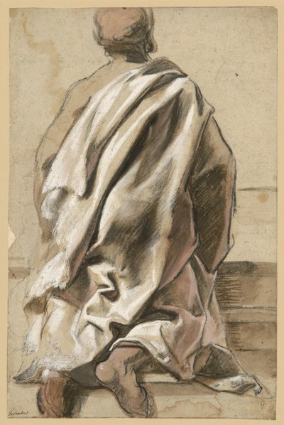 Asututkimus polvistuneesta apostolista tekijältä Jacob Jordaens