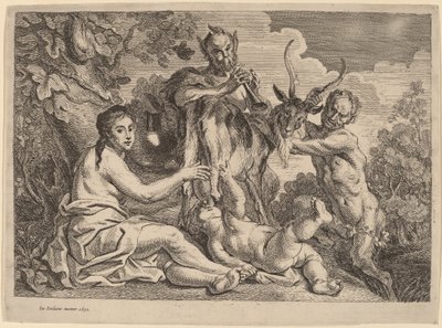 Vuohen Amalthean ravitsema Jupiter tekijältä Jacob Jordaens