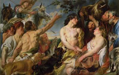 Meleager ja Atalanta (öljy kankaalle) tekijältä Jacob Jordaens