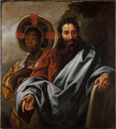 Mooses ja hänen etiopialainen vaimonsa Zipporah, vuosina 1645–1649. tekijältä Jacob Jordaens