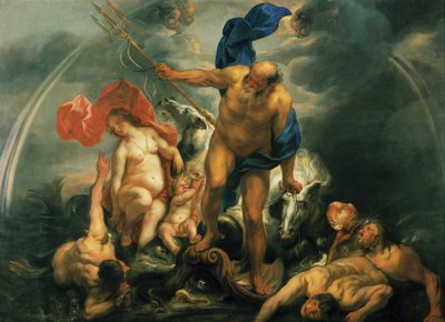 Neptunus ja amfitriitti myrskyssä tekijältä Jacob Jordaens