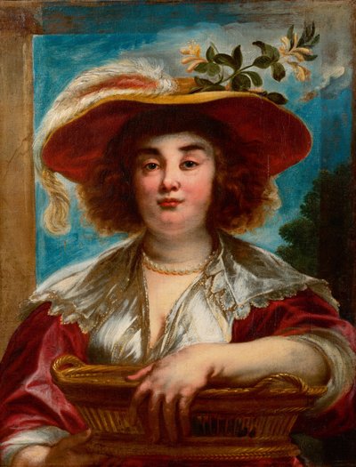 Muotokuva Elisabeth Jordaensista, taiteilijan vanhimmasta tyttärestä. tekijältä Jacob Jordaens