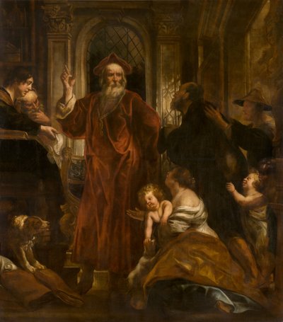 Bretagnen Pyhä Ivo (öljy) tekijältä Jacob Jordaens
