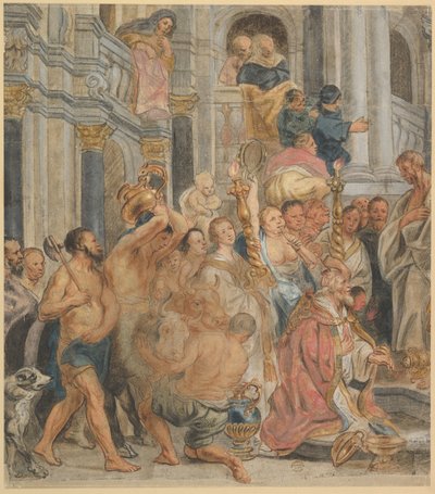 Pyhä Paavali Lystrassa tekijältä Jacob Jordaens