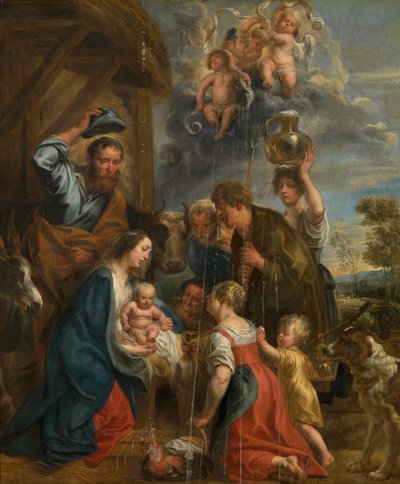 Paimenten palvonta tekijältä Jacob Jordaens