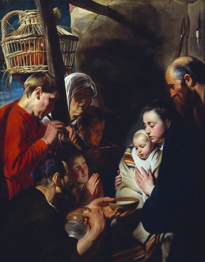 Paimenten palvonta tekijältä Jacob Jordaens
