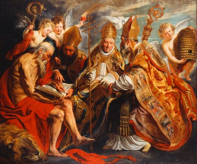 Kirkon neljä tohtoria, tekijältä Jacob Jordaens