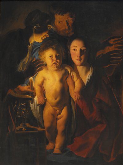 Pyhä perhe, n. 1621-2 tekijältä Jacob Jordaens