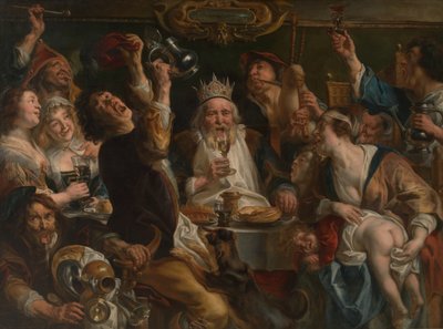 Kuningas juo tekijältä Jacob Jordaens