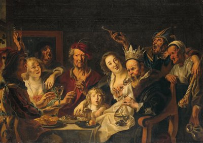 Kuningas juo tekijältä Jacob Jordaens