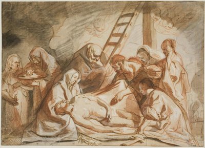 Kristuksen ruumiin pesu ja voitelu tekijältä Jacob Jordaens