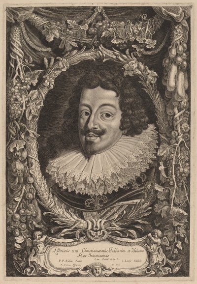 Ludvig XIII, Ranskan kuningas tekijältä Jacob Louis after Sir Peter Paul Rubens