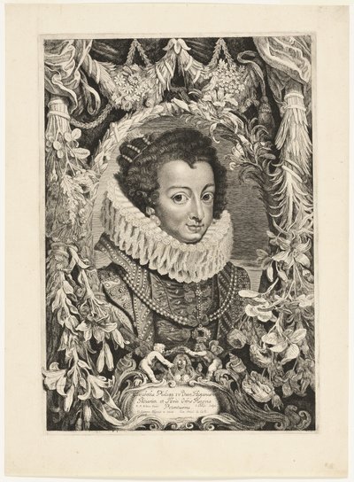 Elisabeth of Bourbon, Espanjan kuningatar, levy 13 Duces Burgundiaesta (Burgundin herttuat) tekijältä Jacob Louys