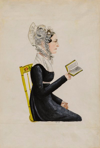 Elizabeth Sweitzer Musserin muotokuva, n. 1826. tekijältä Jacob Maentel