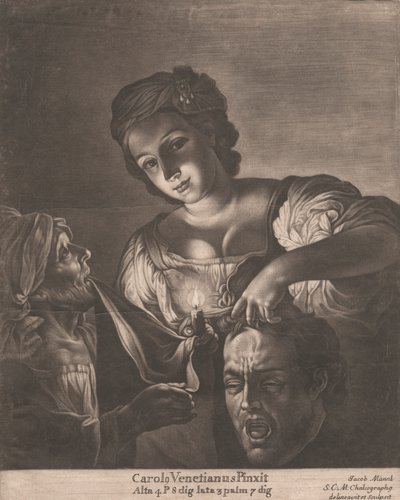 Judith Holofernesin pään kanssa tekijältä Jacob Mannl