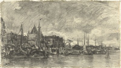 Ulkopuoli Amsterdamin Schreierstorenin kanssa tekijältä Jacob Maris