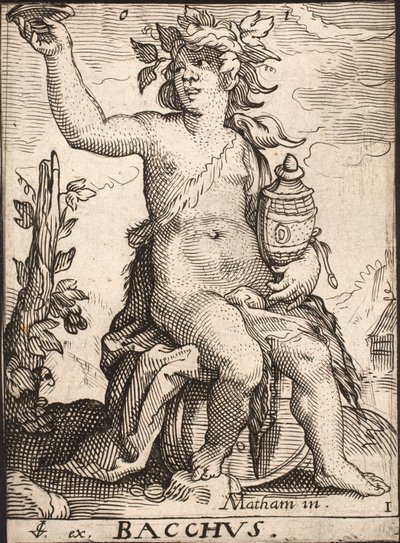 Bacchus tekijältä Jacob Matham