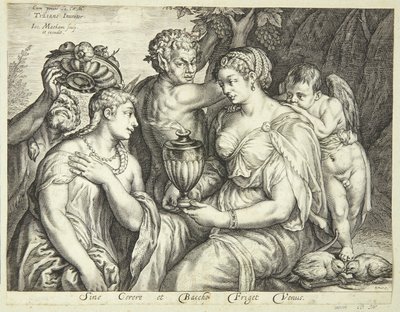 Ceres, Bacchus ja Venus tekijältä Jacob Matham