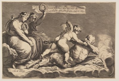 Cupido Taming Pan tekijältä Jacob Matham