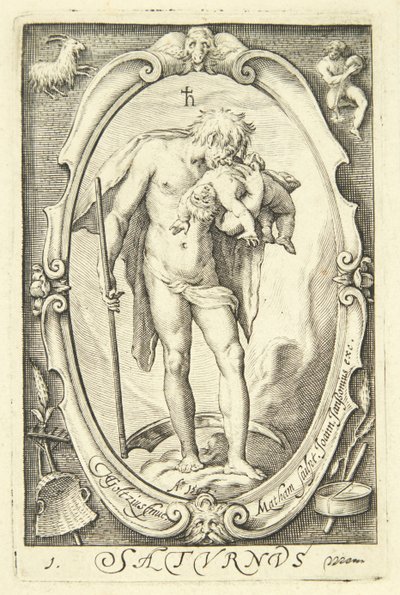 Saturnus tekijältä Jacob Matham