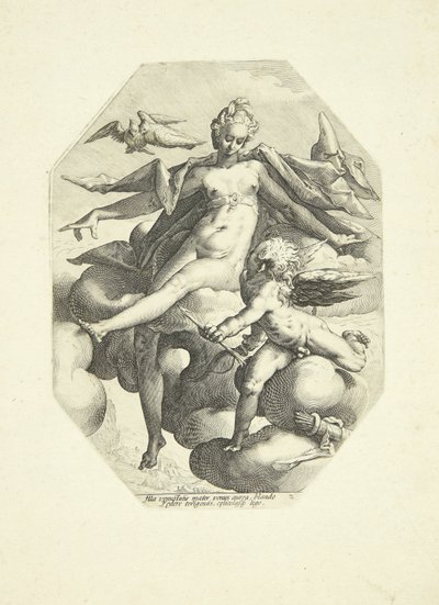 Venus ja Cupid tekijältä Jacob Matham