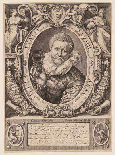 Vincent Jacobsz. Coster, viinikauppias tekijältä Jacob Matham