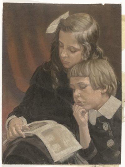 Portret van Mies en Co Merkelbach tekijältä Jacob Merkelbach