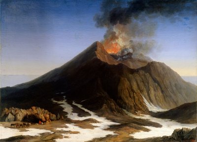 "Etna-vuoren purkaus", 1700-luku. tekijältä Jacob Philip Hackert