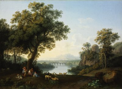 Riverside maisema tekijältä Jacob Philipp Hackert