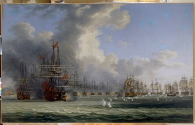 Chesman taistelu (Turkki). Taistelujen alku 5. heinäkuuta 1770 (The Battle of Chesma. Beginning of Fight 5. heinäkuuta 1770). Orlovin (1769) kapinan ja Kreikan vapaussodan (1821-1829) edeltäjän jälkeen Venäjän laivasto taisteli tekijältä Jacob Philippe Hackert