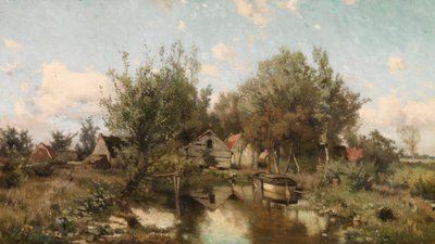 Maisema lähellä Waasmunsteria (öljy kankaalle) tekijältä Jacob Rosseels