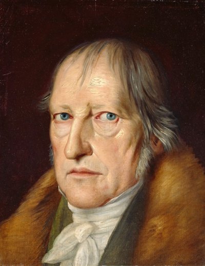 Georg Wilhelm Friedrich Hegelin (1770-1831) muotokuva, Schlesinger, Jakob (1792-1855). Öljy kankaalle tekijältä Jacob Schlesinger