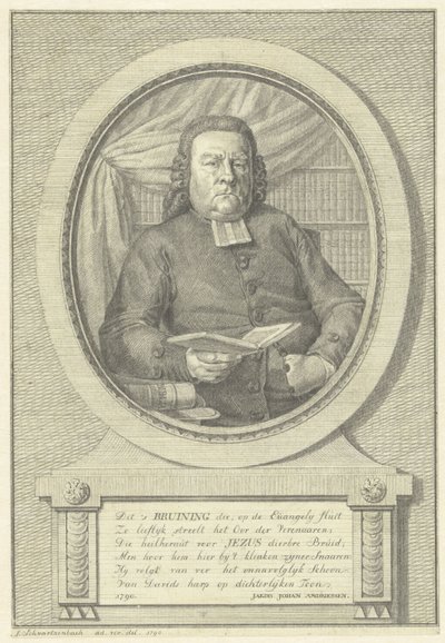 Hermanus Adrianus Bruiningin muotokuva tekijältä Jacob Schwartzenbach
