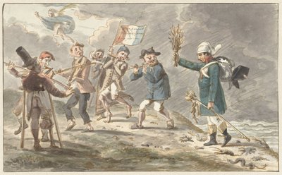 Sarjakuva Napoleon I Bonaparten vetäytymisestä Venäjältä tekijältä Jacob Smies